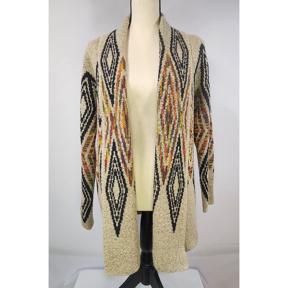 Woven Heart Boho Sweater M